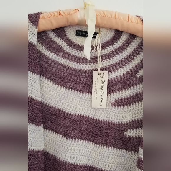 One-sided wrap with stripe effect. - Picture 3 of 7